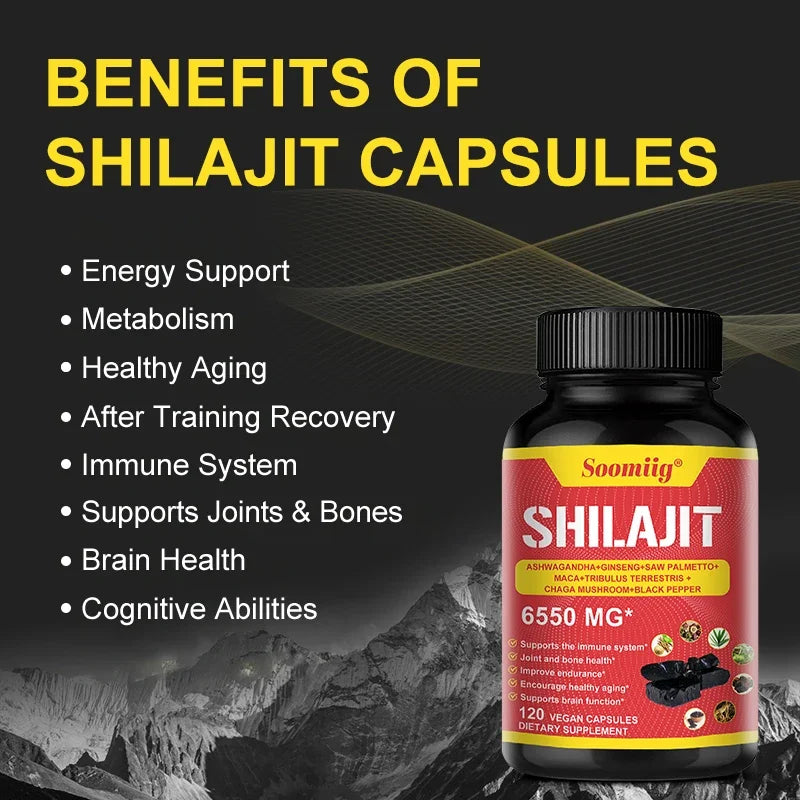 Pure Himalayan Shilajit Capsules | Support Healthy Aging & Recovery