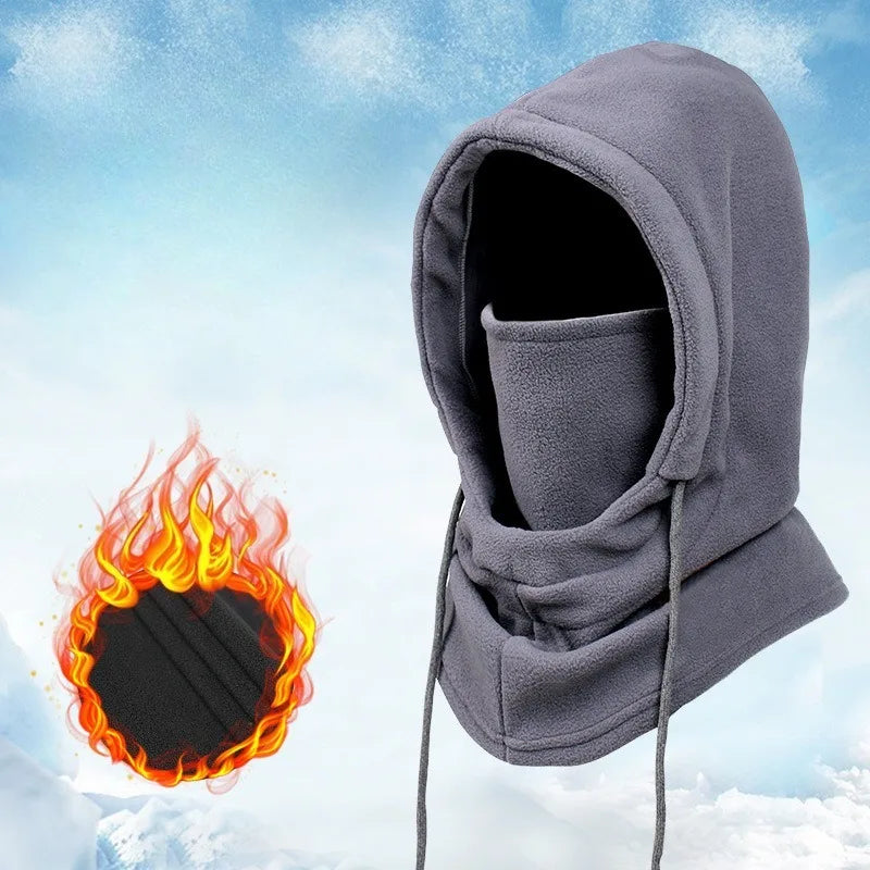 Unisex Winter Fleece Balaclava | Thick Warm Face Mask Neck Warmer