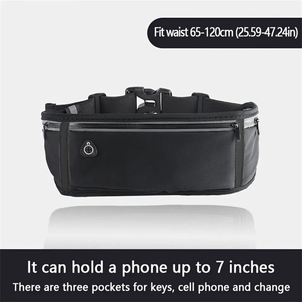 New Running Waist Bag Professional Men Women Elastic Waist Pack with Adjustable Strap Hidden Gym Sports Bags Mobile Phone Case