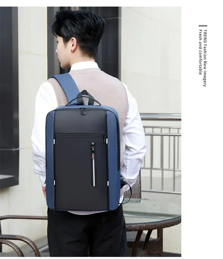 Waterproof Business Laptop Backpack | USB Charging & High Capacity