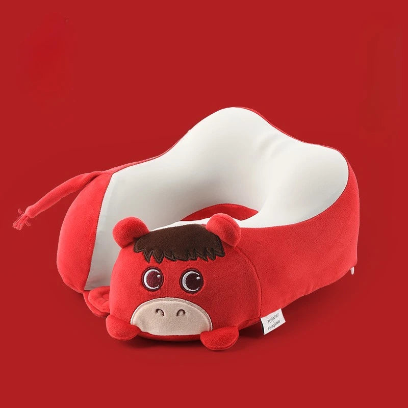 Cute Animal U-Shaped Neck Pillow | Ergonomic Travel Support
