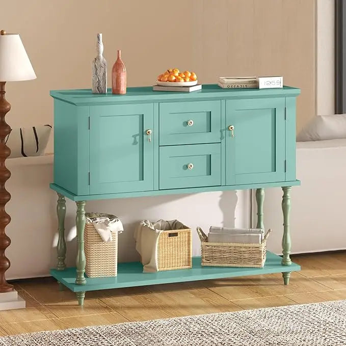 Farmhouse Console Table with Drawers | Stylish Entryway Storage