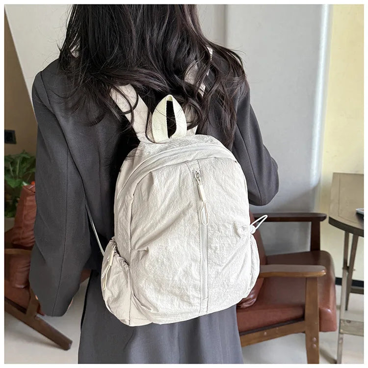 Lightweight Macaron Color Oxford Backpack for Women | Casual Chic bag