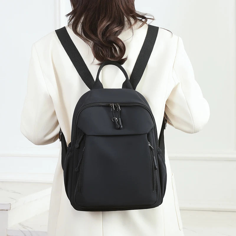 Durable Waterproof Nylon Backpack for Women | Travel & School