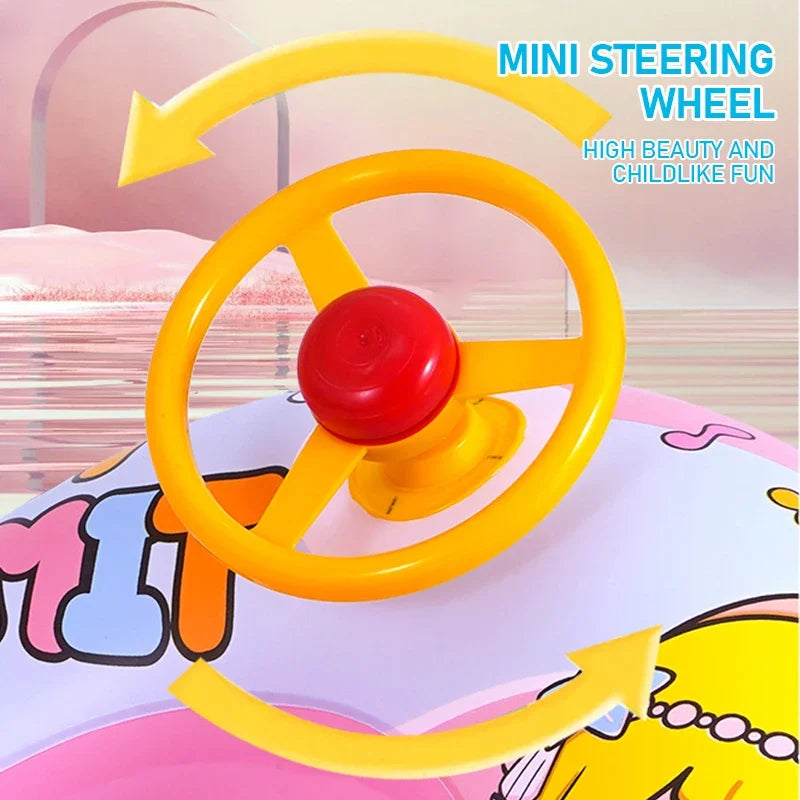 Inflatable Cartoon Baby Swimming Ring | Fun Water Play Toy