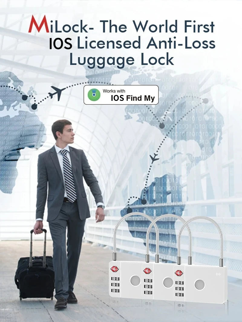 Intelligent Luggage Lock with GPS Tracker | Smart Anti-Lost Padlock