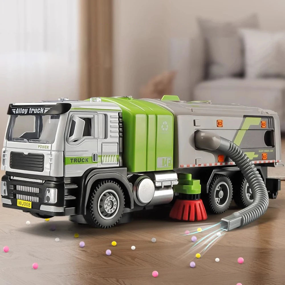 Electric Vacuum Cleaner Garbage Truck Model Toy for Kids