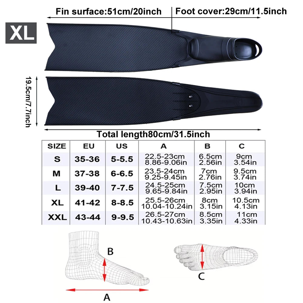 Professional Scuba Diving Fins | High-Performance Snorkeling Flippers
