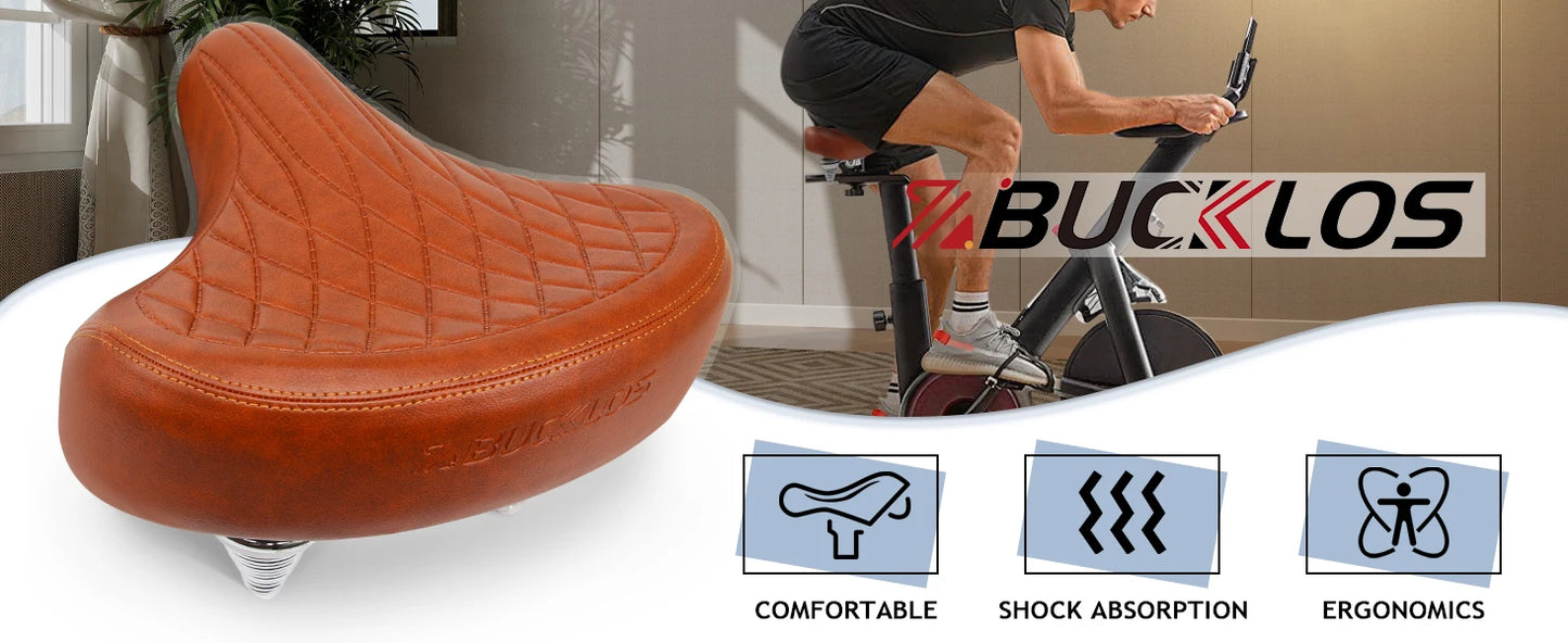 Comfortable Oversized Bicycle Saddle for Road and Mountain Bikes