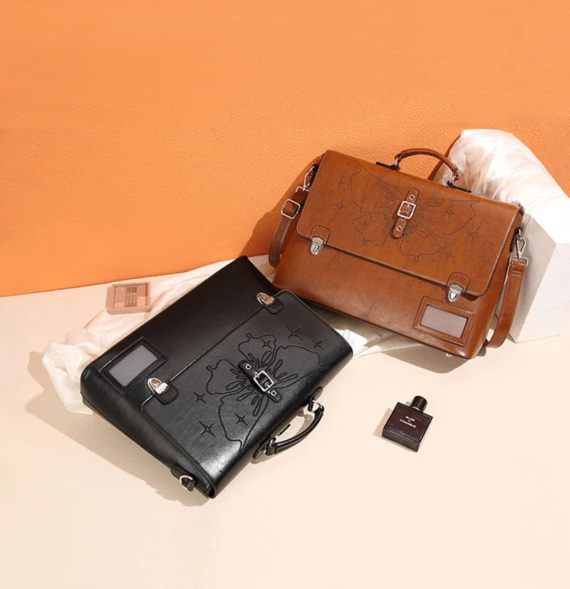 Stylish Cowhide Women's Backpack | Large Capacity Leather Bag