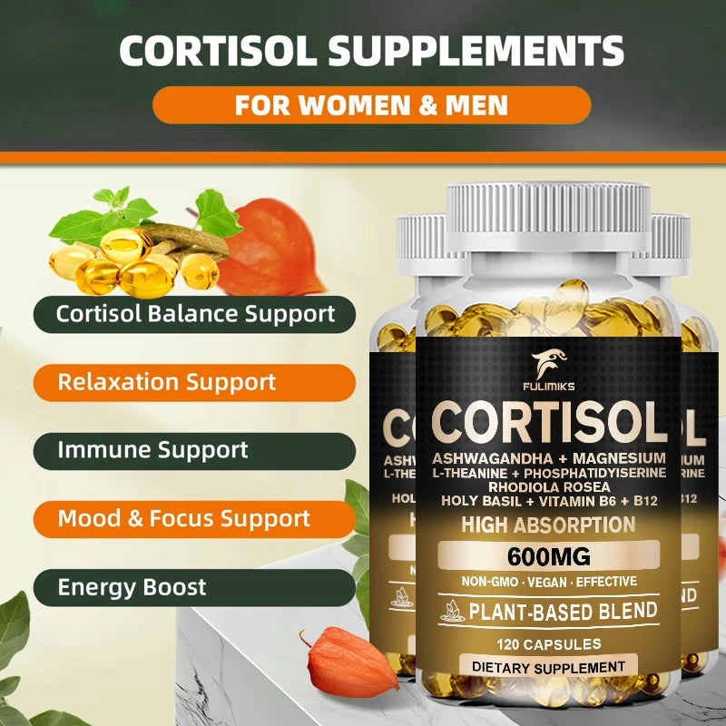 Premium Cortisol Softgel - Balance Stress & Boost Energy