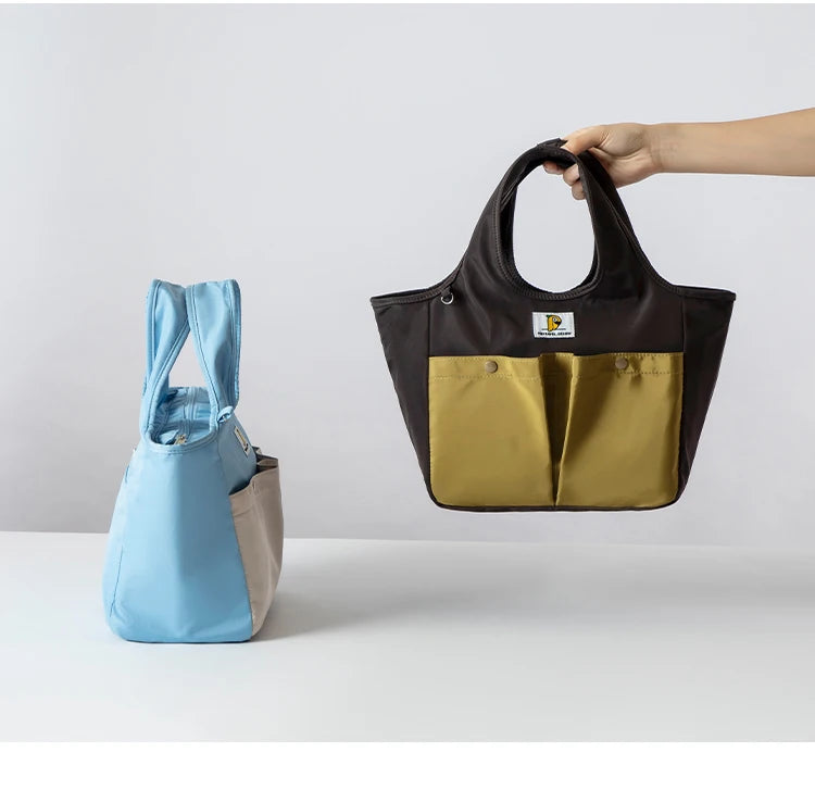 Insulated Lunch Bag Tote Waterproof Portable Large Capacity Bento Box Bag Thermal Cooler Handbag for Office School Picnic
