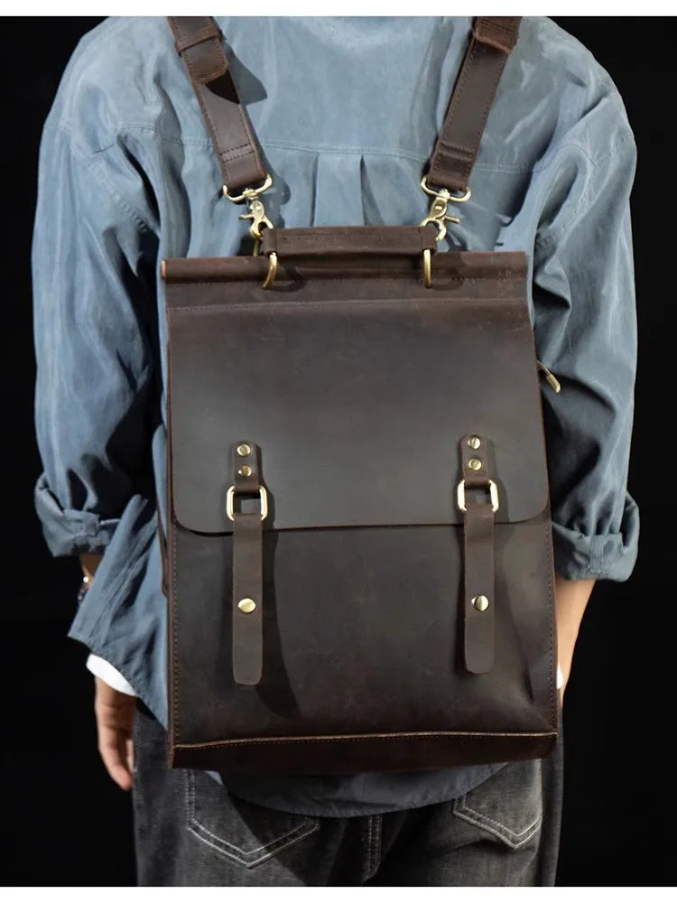 Trendy Genuine Leather Backpacks for Men | Stylish Casual Bags