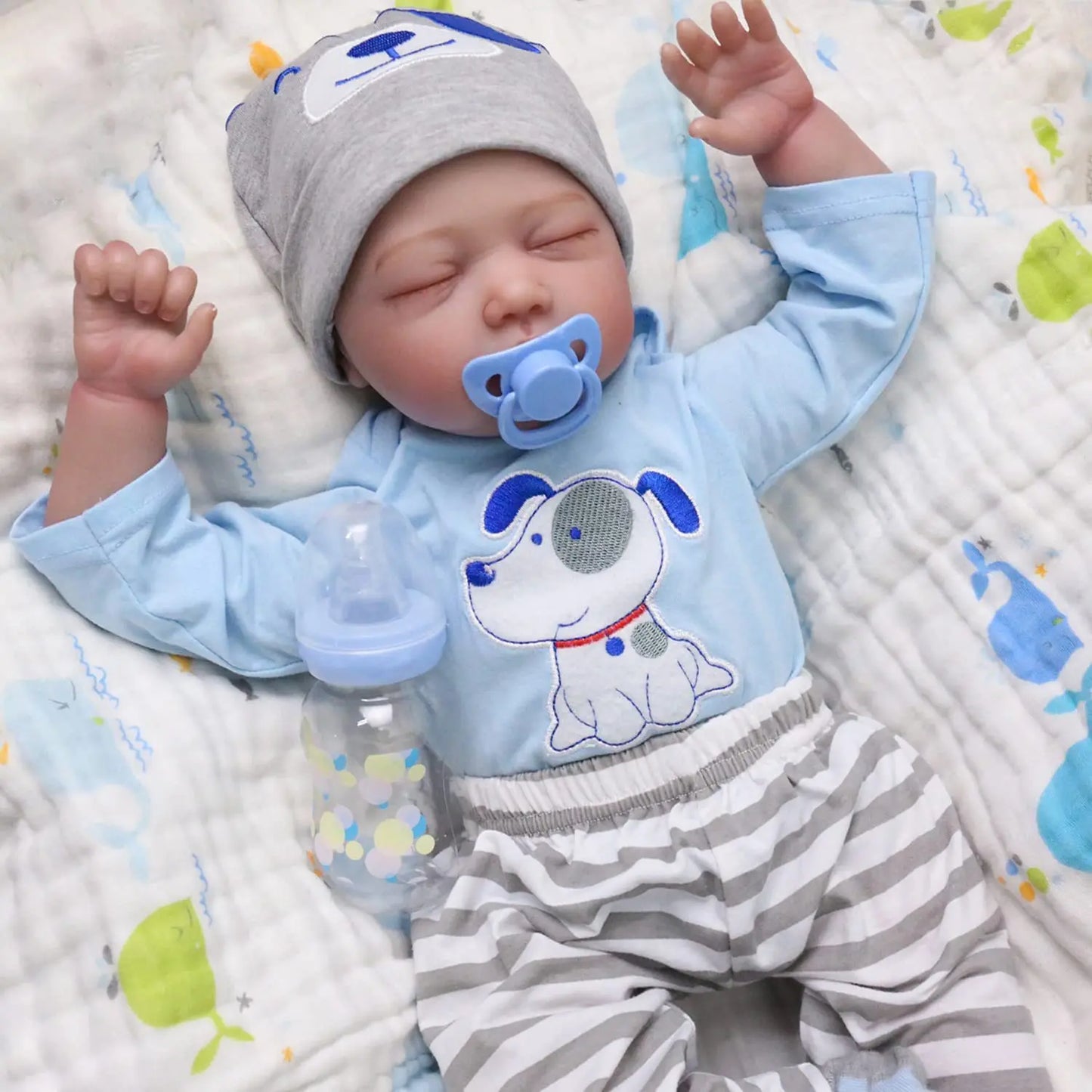 Muñeca Reborn Realista de 22 Pulgadas | Ojos Cerrados, Coleccionable