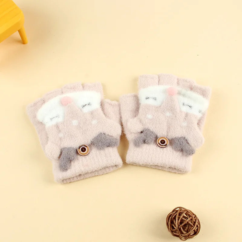 Kids Winter Fleece Gloves | Cozy Plush Mittens for Cold Weather