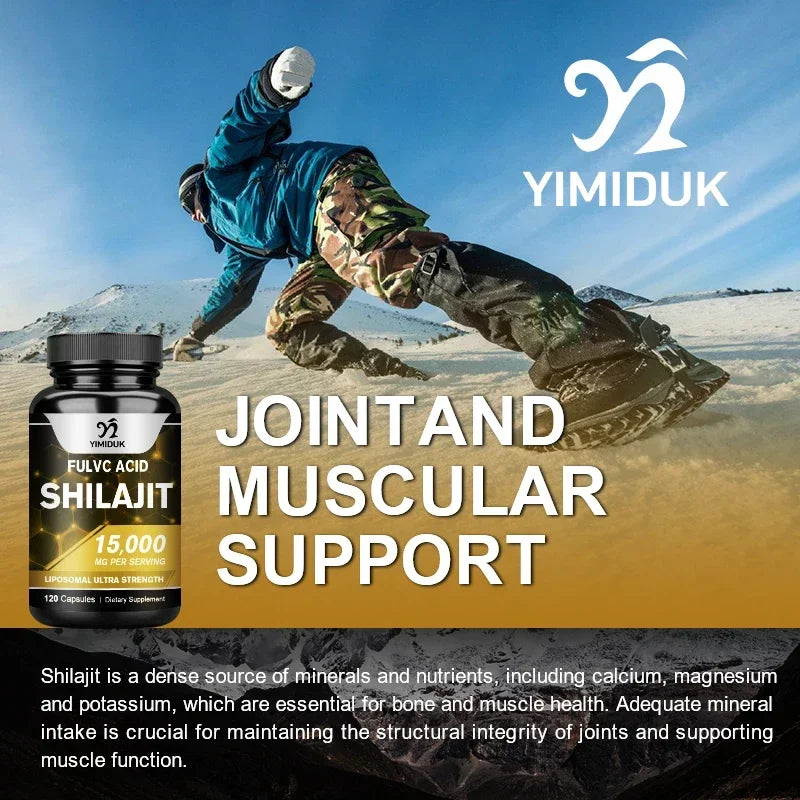 Shilajit Capsules with Fulvic Acid & Minerals for Immune Support