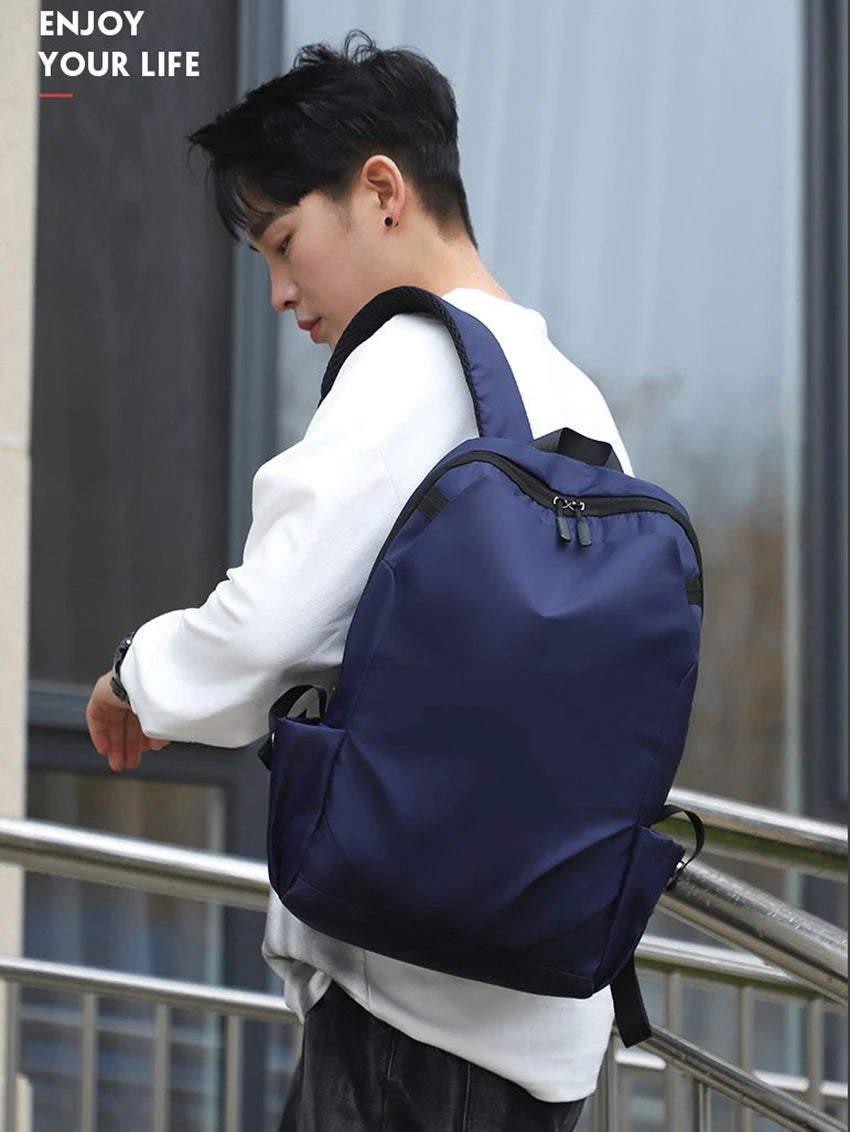 Cute Waterproof Men's Business Laptop Backpack with Cat Print