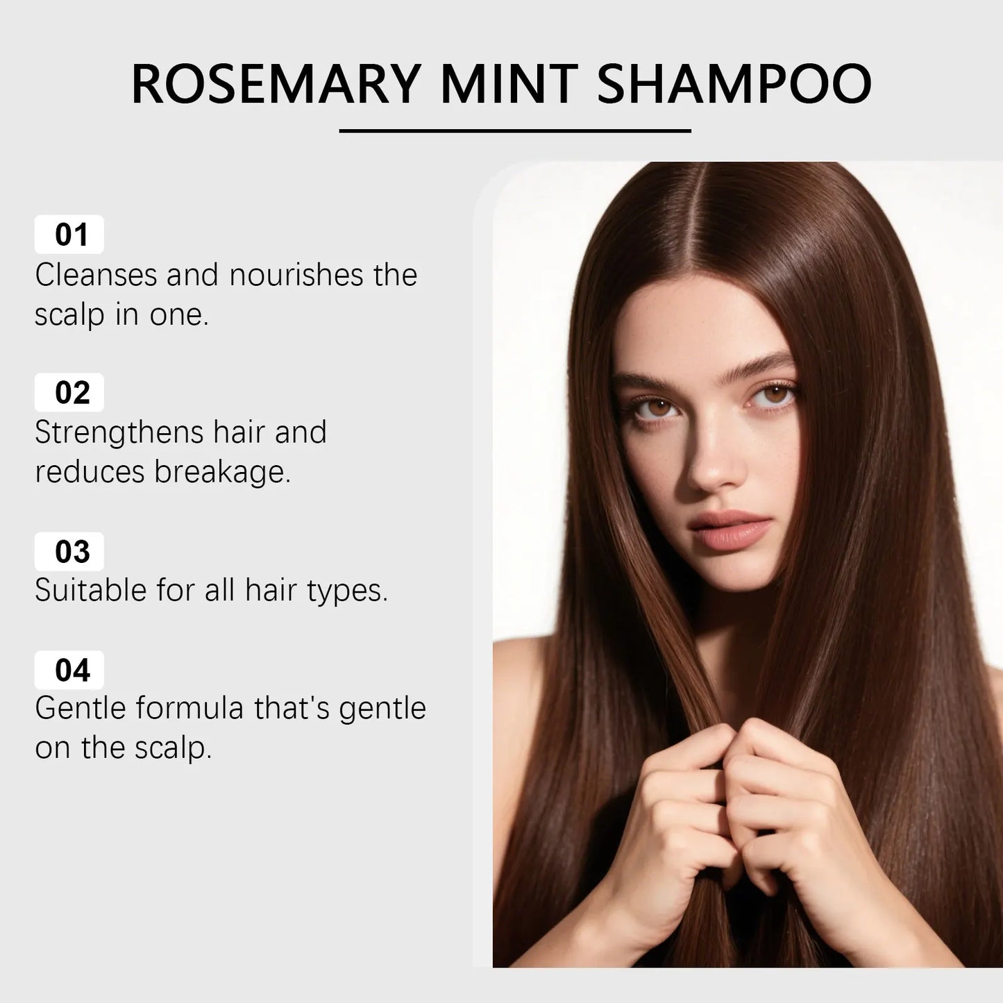 Rosemary & Mint Shampoo | Enhance Shine & Volumize Hair