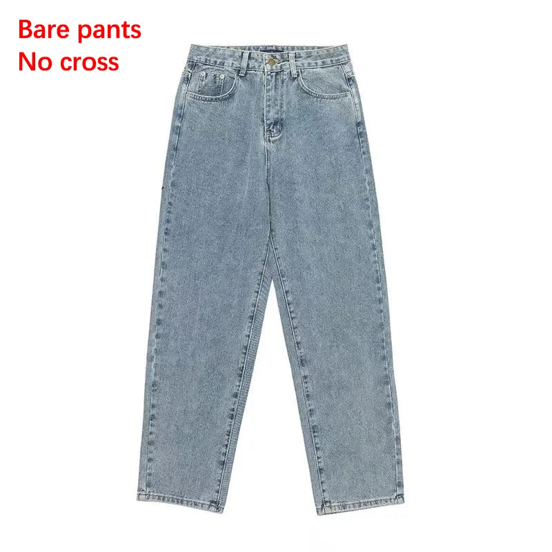 Men's Baggy Wide Leg Jeans | Casual Streetwear Denim Pants