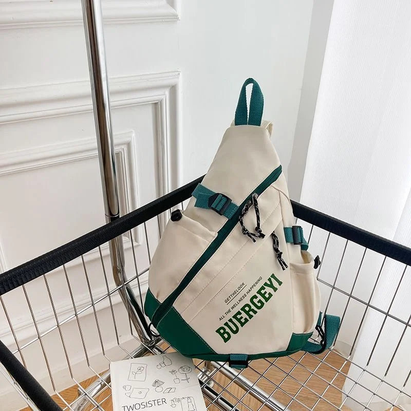 Trendy Portable Nylon Crossbody Bag for Travel & Sports