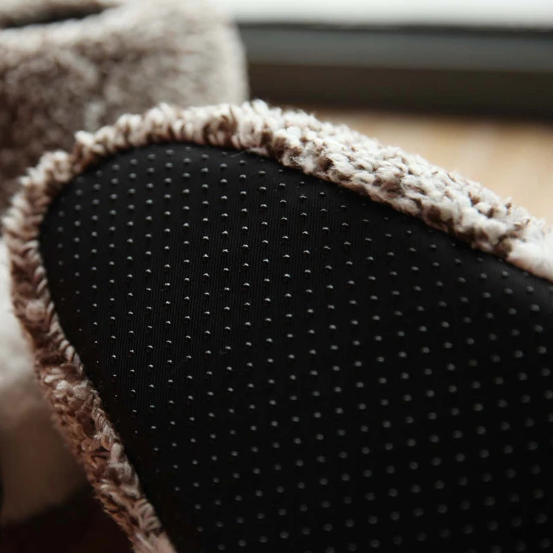 Fluffy Monster Claw Plush Slippers | Cozy Indoor Winter Shoes