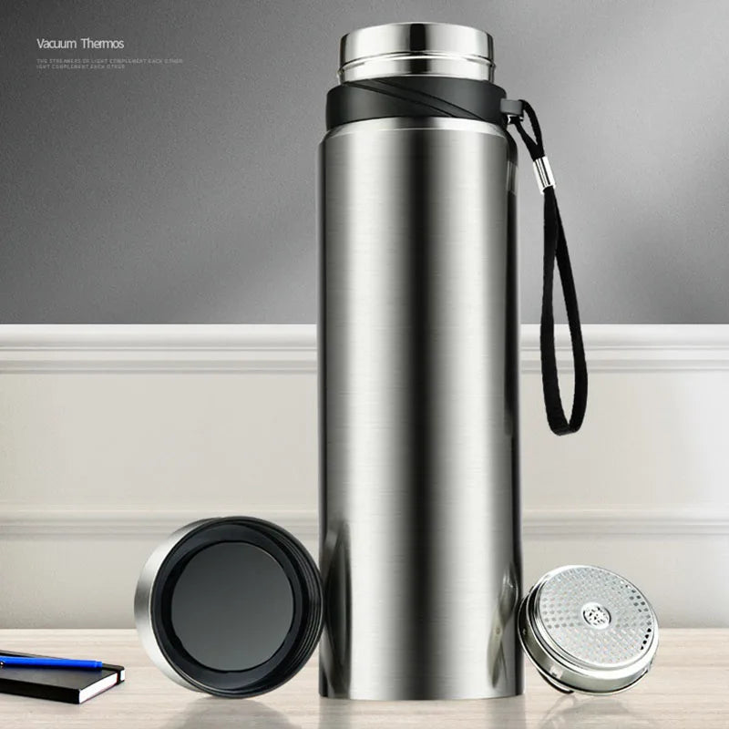 Large Capacity Insulated Stainless Steel Thermos with Temperature Display
