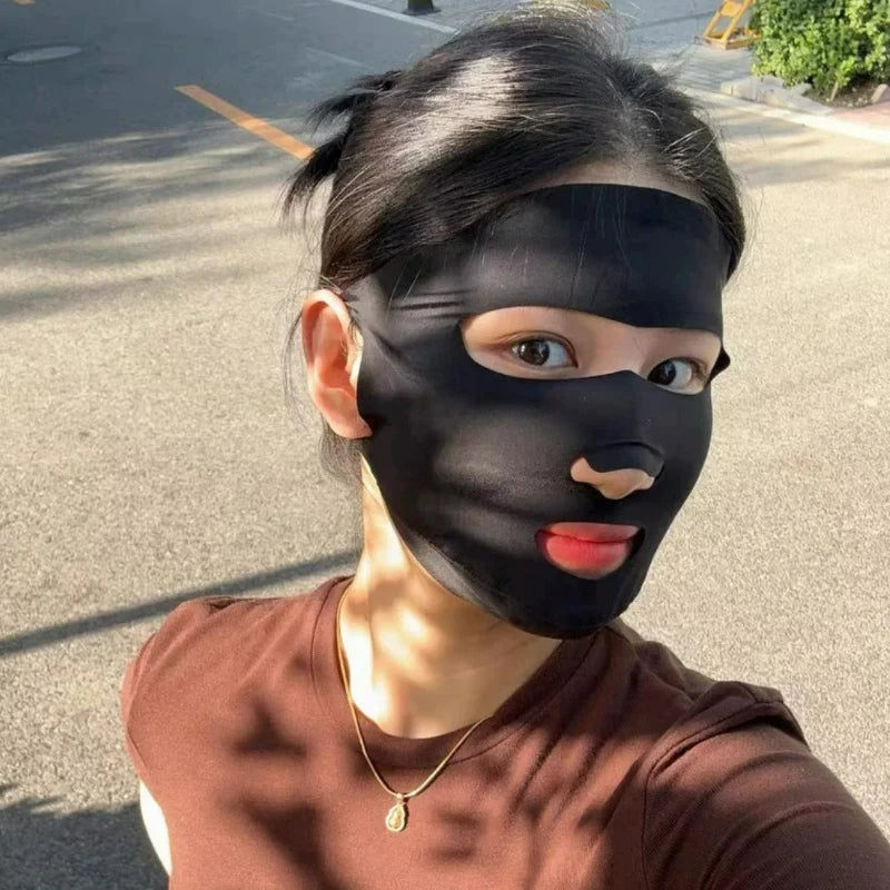Lightweight Nylon Sunscreen Facial Mask for Outdoor Sports