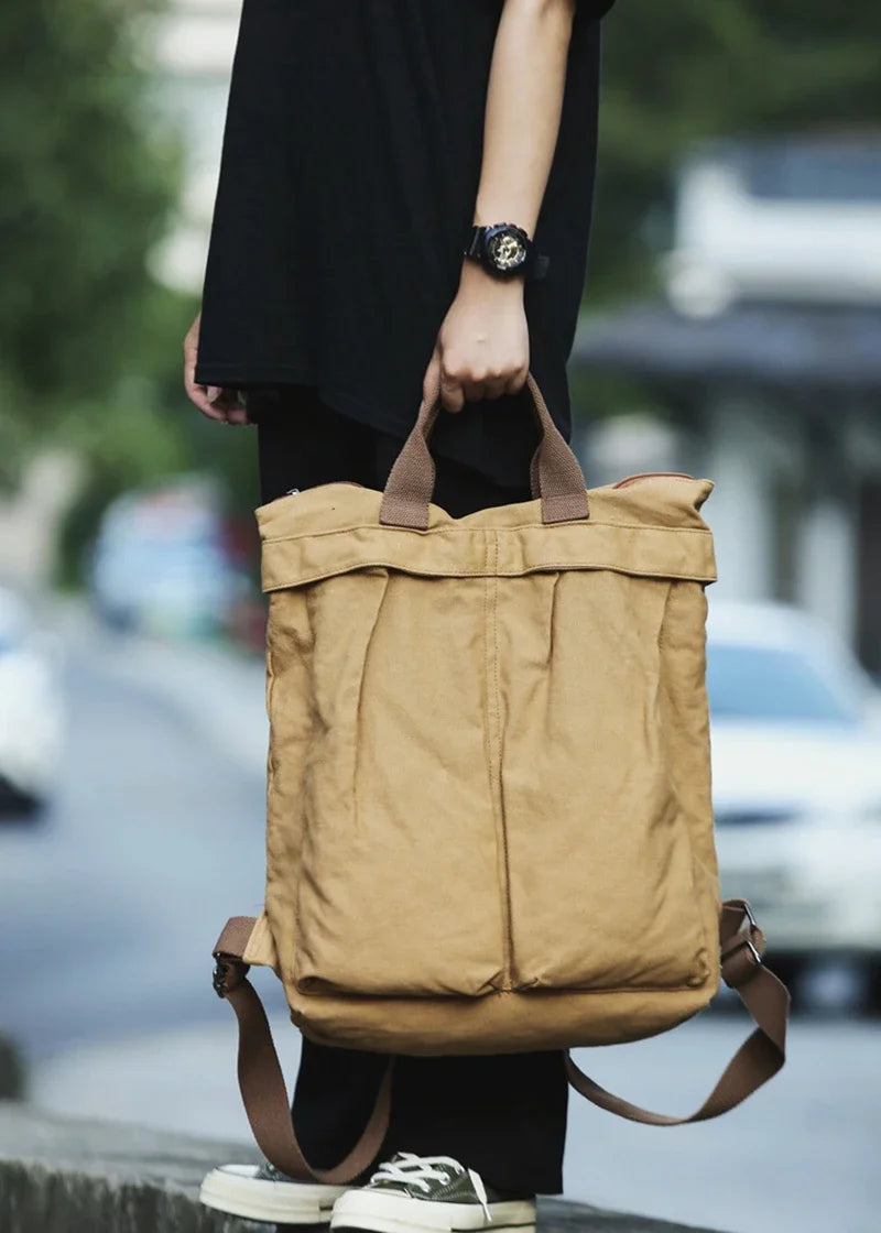 Large Capacity Retro Canvas Backpack for Women | Stylish School Bag