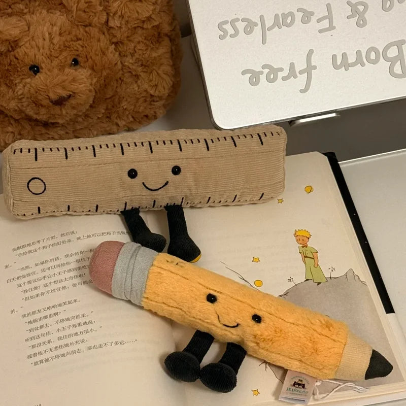 Cartoon Pencil Plush Toy Soft Plush Stationery Decorative Doll Gift