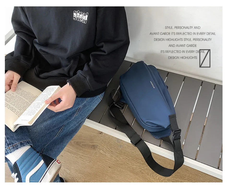 Men's Waterproof Crossbody Bag | Stylish Casual Shoulder Bag