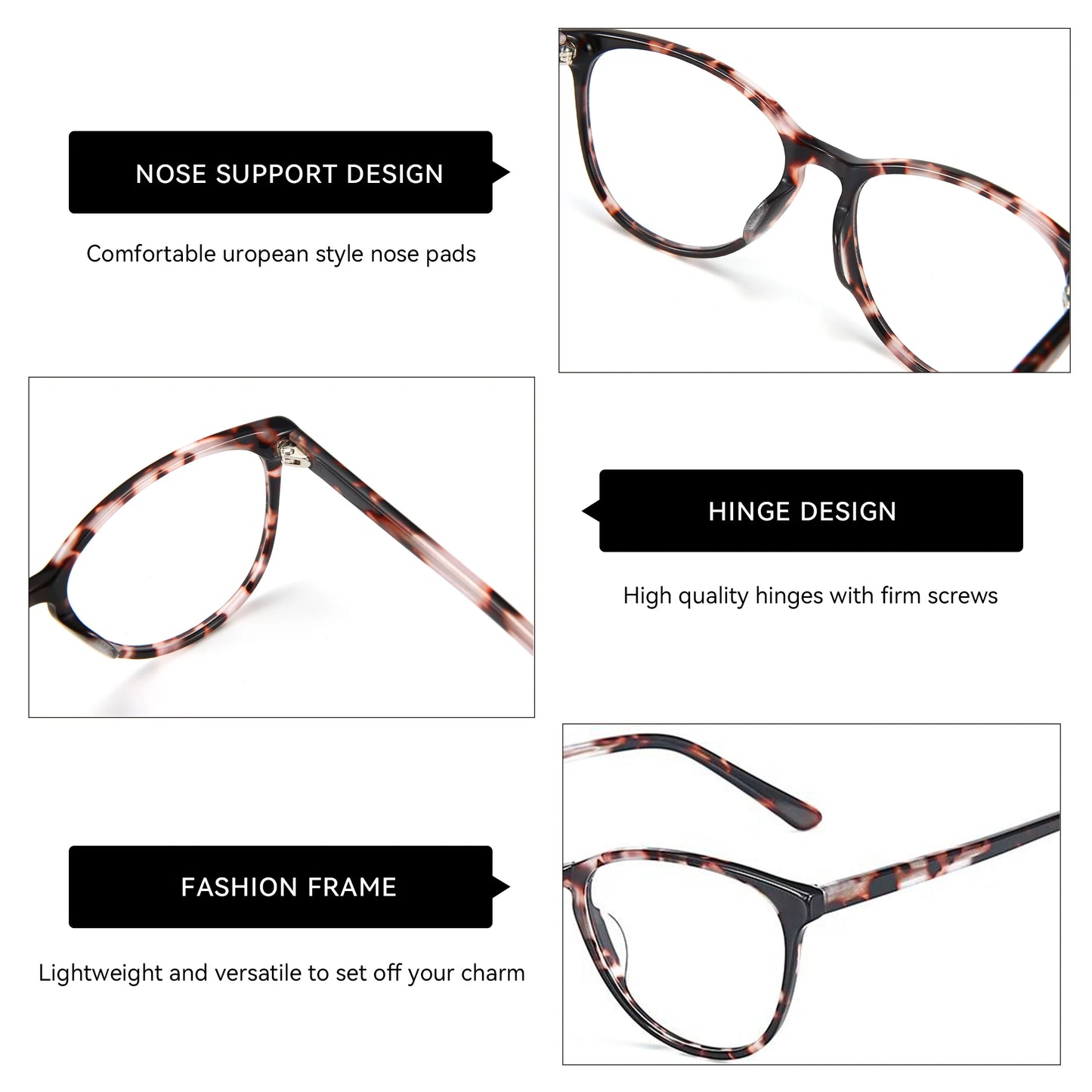Stylish Butterfly Acetate Anti Blue Light Glasses for Women