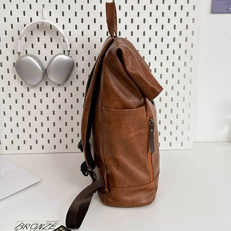 Rolled Top Anti-Theft Laptop Backpack | Perfect for Travel & School