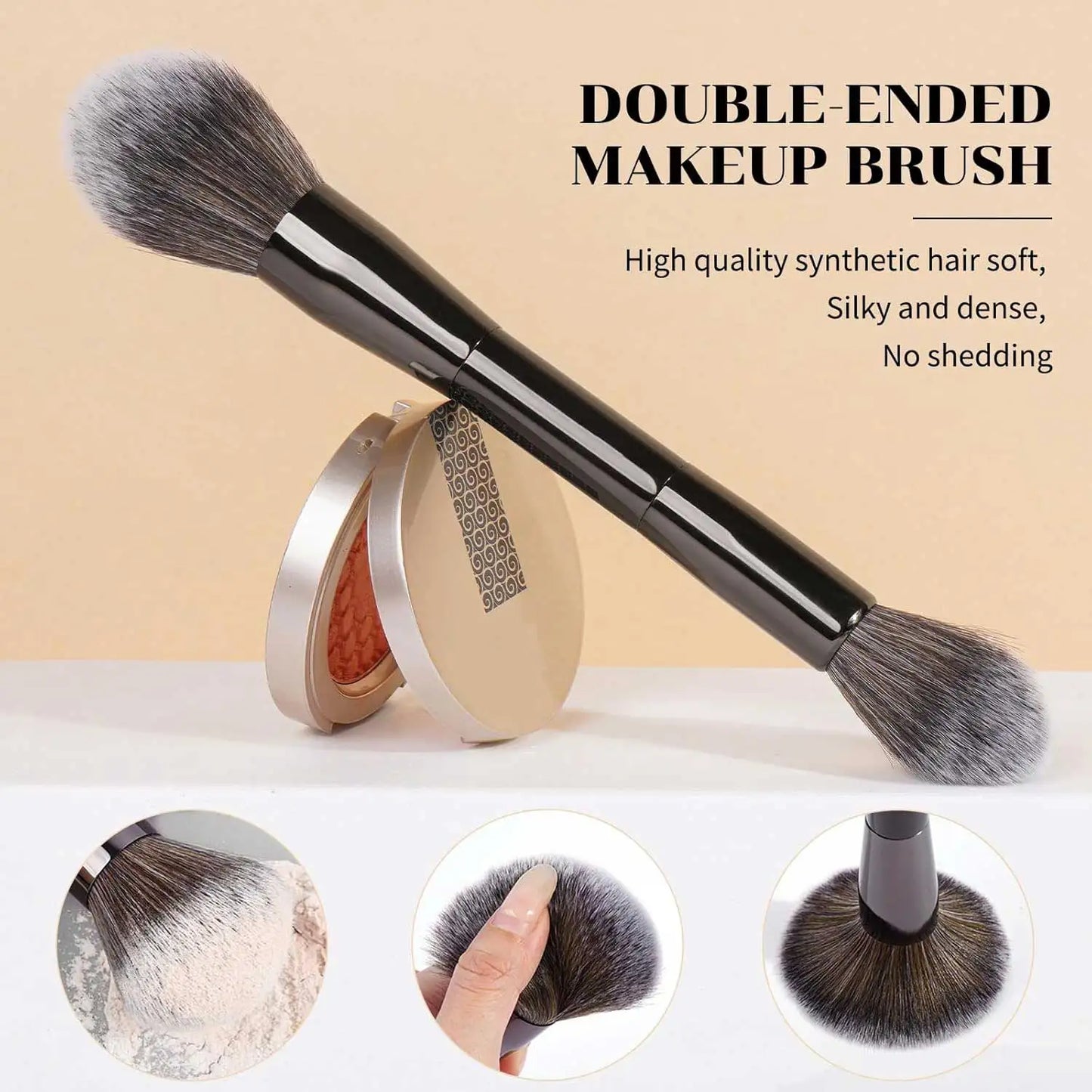 7pcs Double Sided Kabuki Makeup Brush Set | Flawless Finish