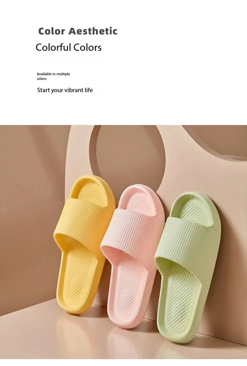 Unisex Soft EVA Cloud Slides | Non-Slip Indoor Slippers