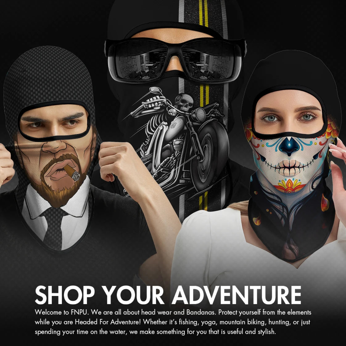 Unisex Full Face Balaclava Motorcycle Mask | Summer Sun Protection