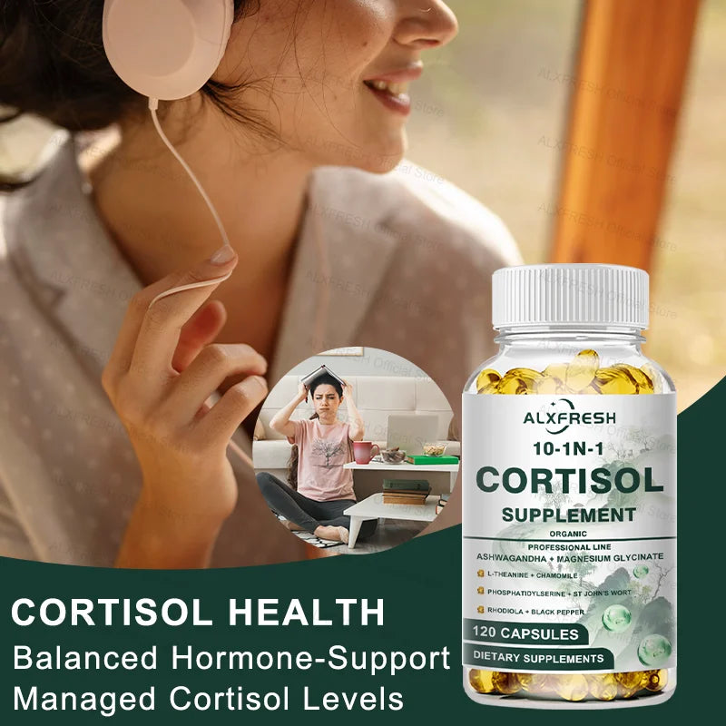 Cortisol Capsules for Relaxation & Sleep Support | Feel Stress-Free