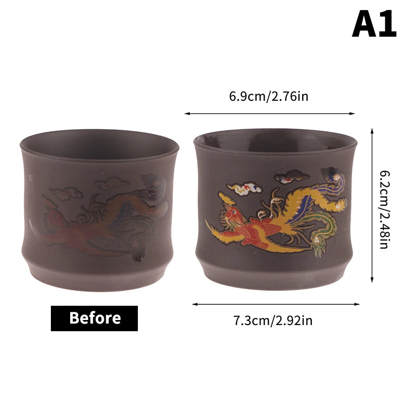 Color-Changing Purple Clay Tea Cup | Elegant Chinese Drinkware