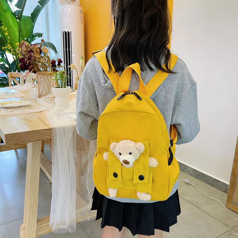 Personalized Plush Bear Backpack | Custom Kids Embroidered Bag