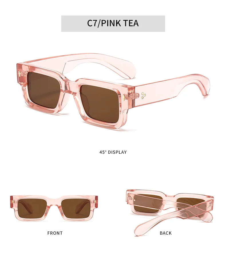 Stylish Small Square Sunglasses for Men & Women | UV400 Protection