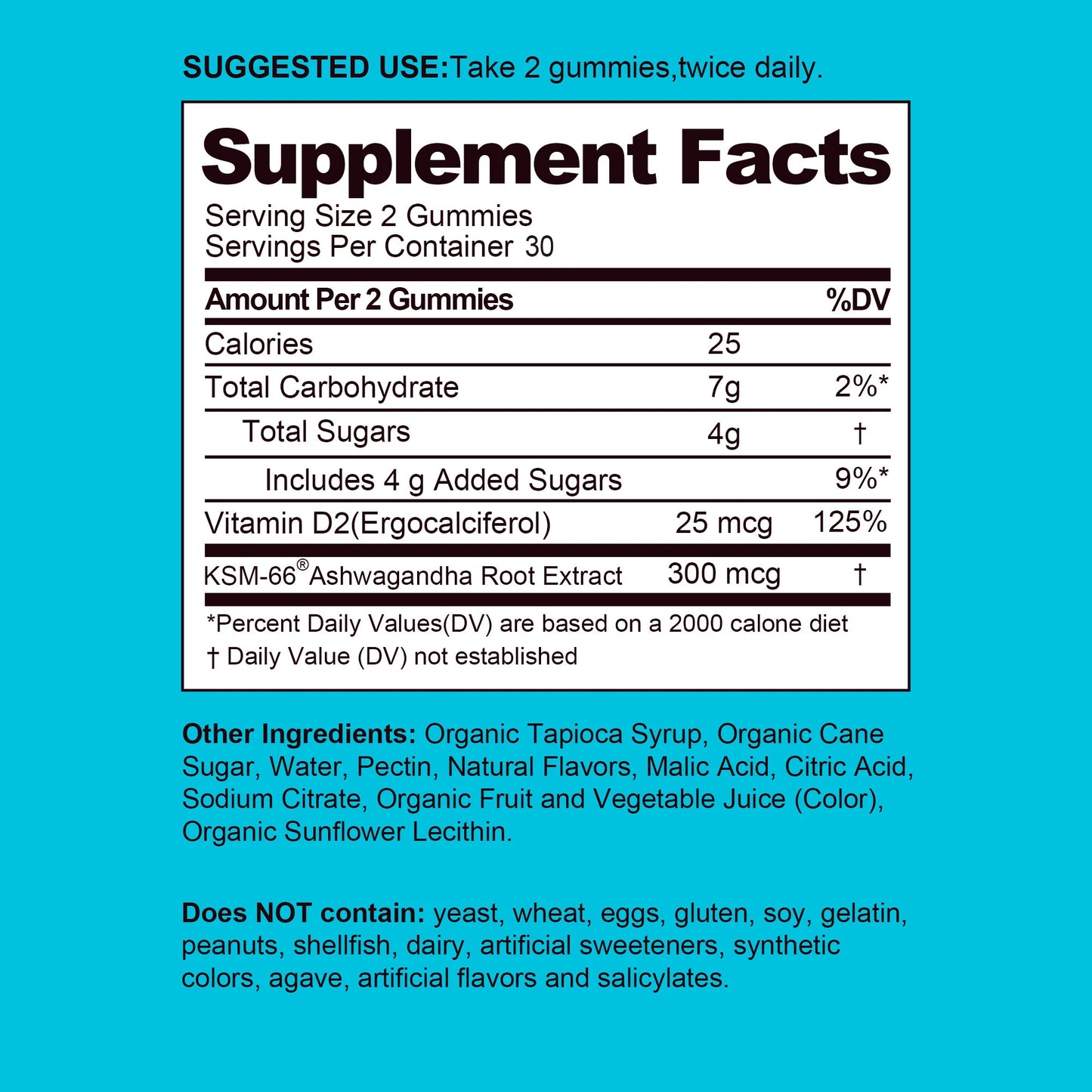 Ashwagandha Gummies for Energy & Stress Relief | Non-GMO