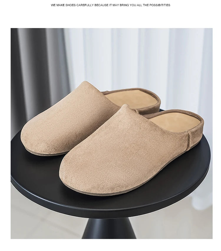 Comfortable Unisex Leather Slip-On Mules | Summer & Spring Flats