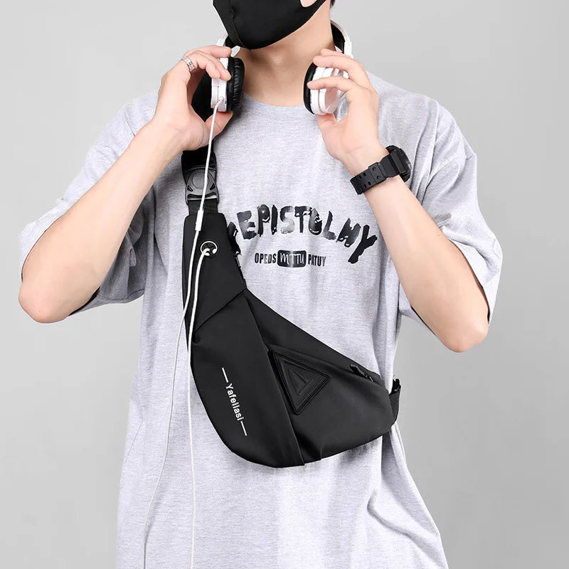 Small Sling Chest Bag for Men | Anti-Theft Mini Travel Shoulder Bag