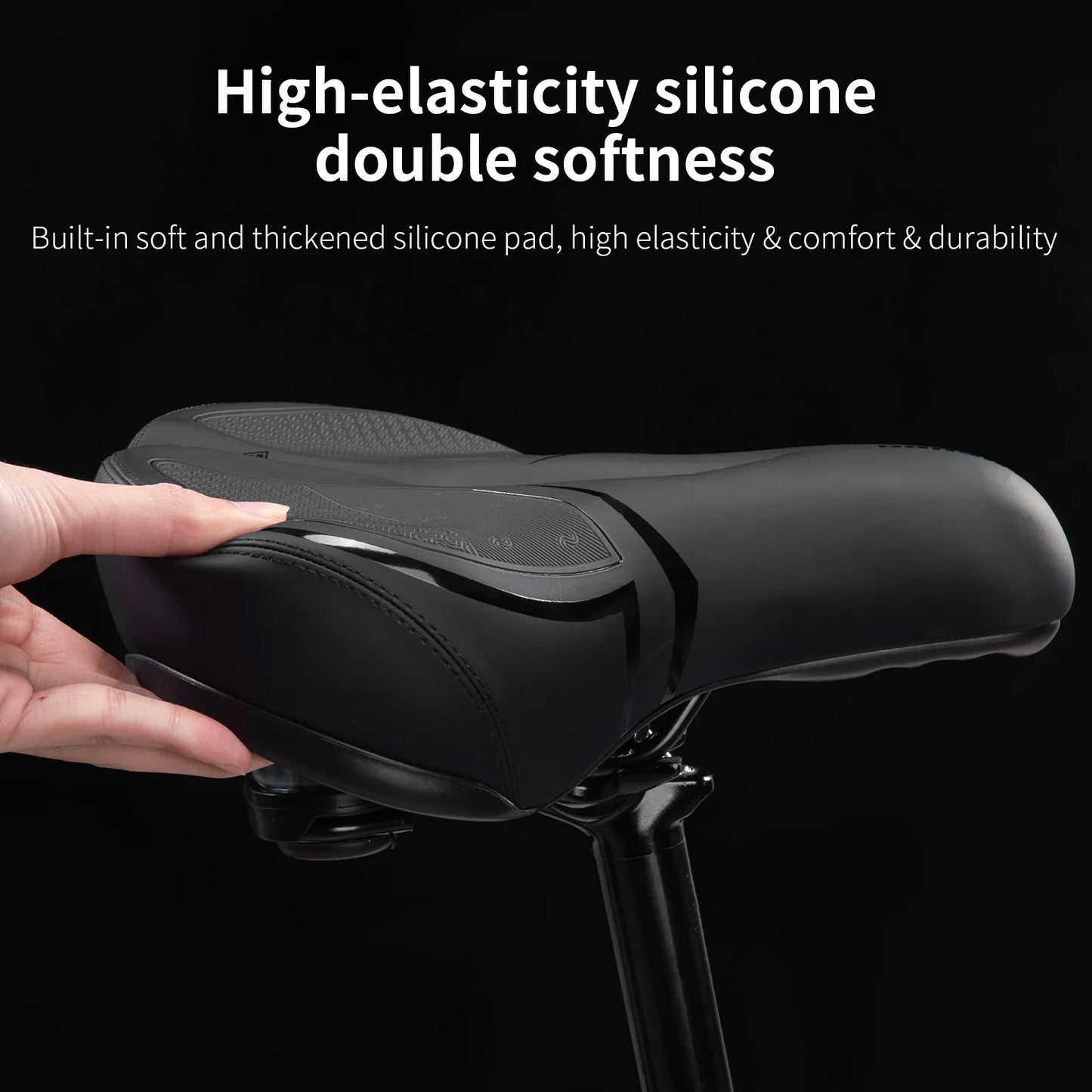 Universal Soft Bicycle Saddle - Shock Absorbing & Waterproof Cushion