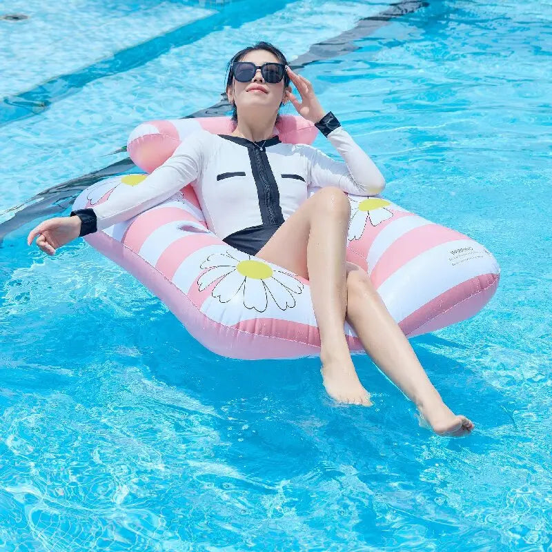 Inflatable Water Hammock Pool Float | Comfortable Beach Lounger