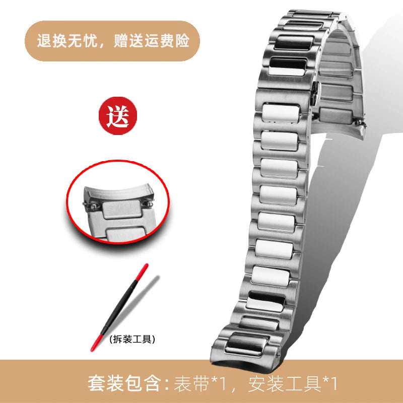 22mm Rubber Watch Strap | Stylish Black/Grey Fluoroelastomer Band