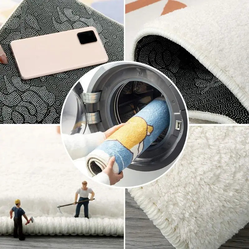 Halloween Spider Web Decorative Non-Slip Foot Mat for Home