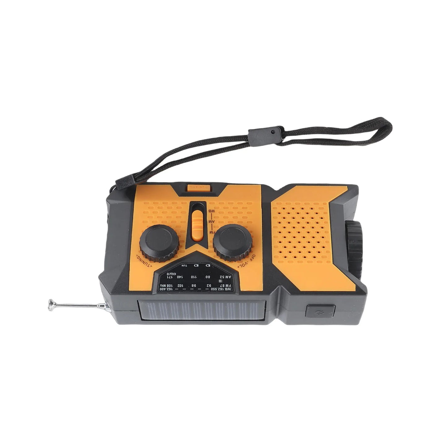 Emergency Hand-Crank Radio | USB Solar Charging for Camping