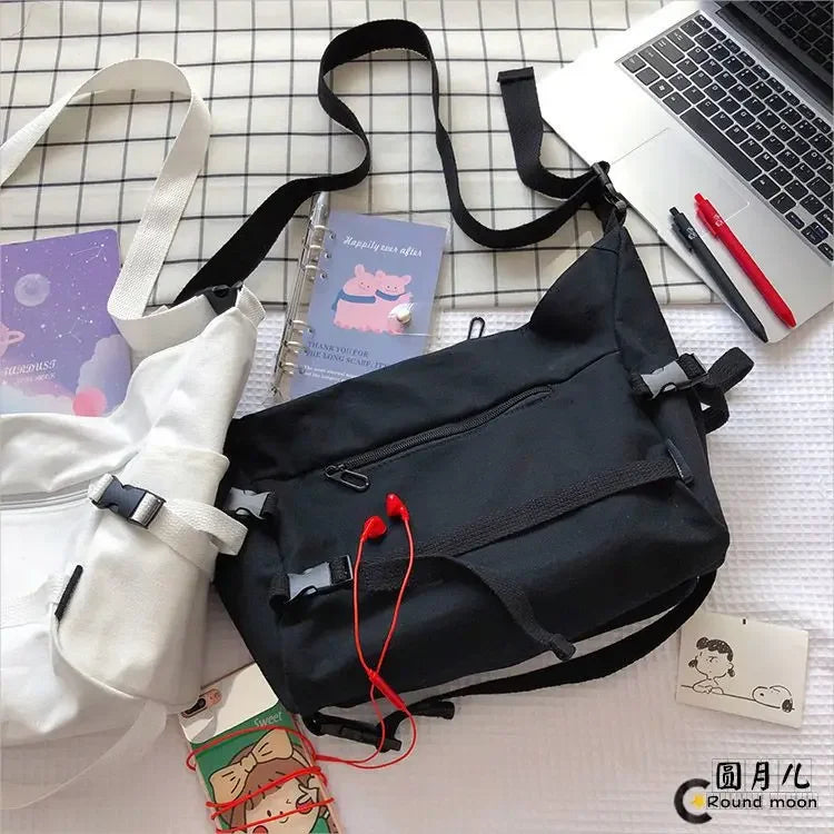 Stylish Canvas Messenger Bag | Versatile & Spacious Travel Companion