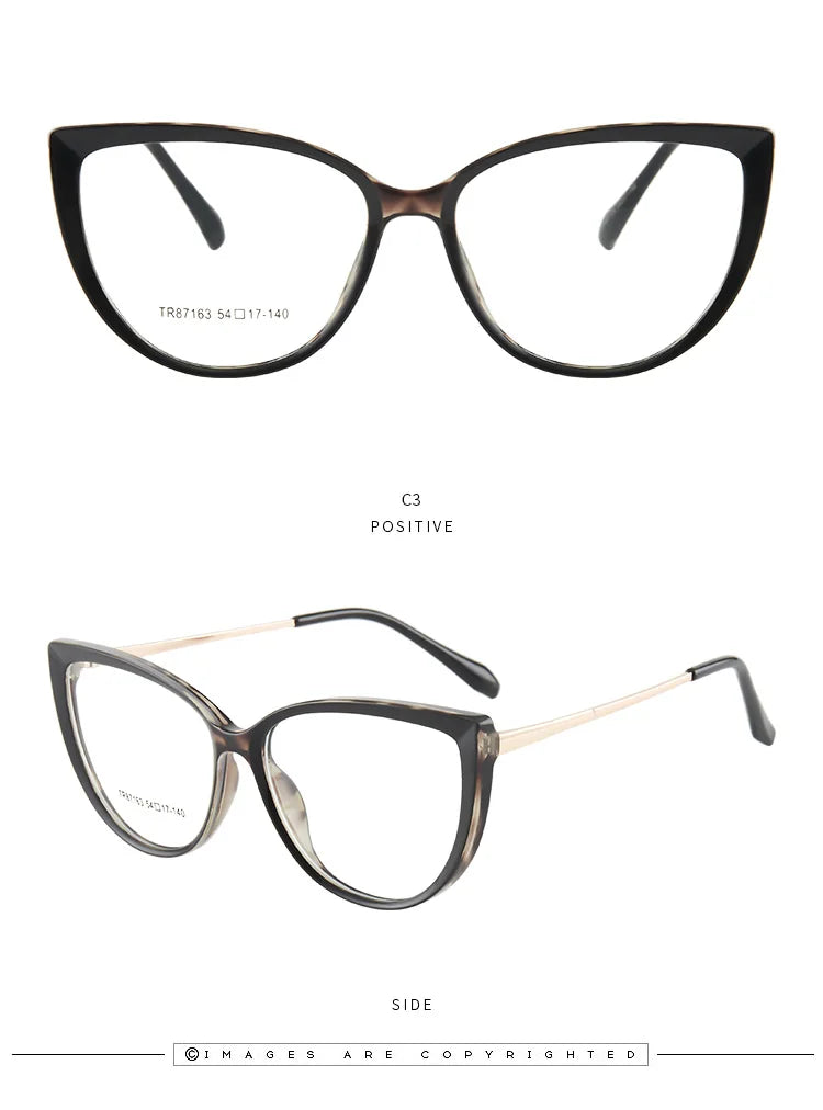 Stylish Handmade Cat Eye Prescription Glasses for Women