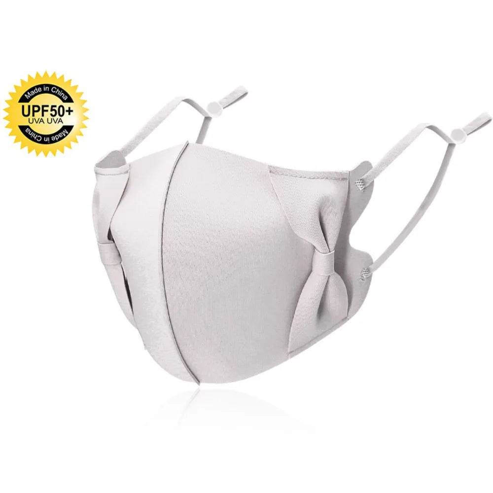 3D Bow Anti-UV Face Mask | Breathable UPF50+ Sunscreen Protection